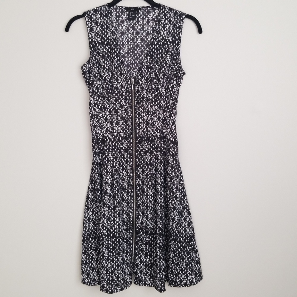 Silky Front-Zip Dress